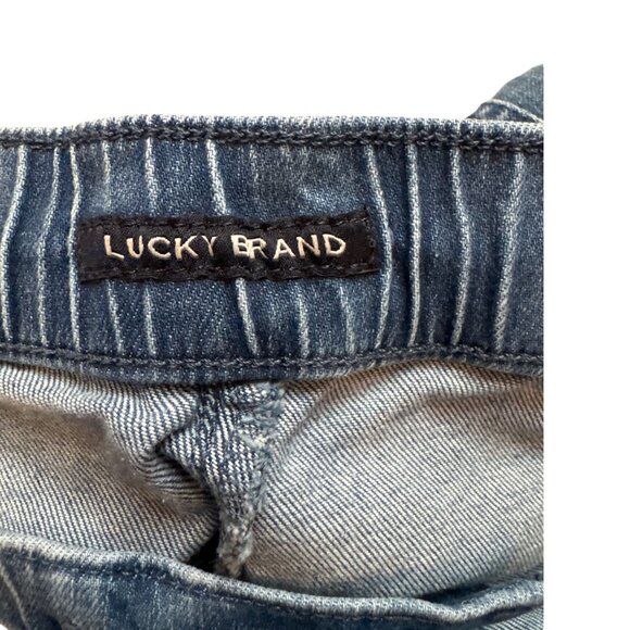 Lucky Brand Denim Jogger Pants Elastic Waist Distressed Style Size 6/28 - Picture 4 of 7